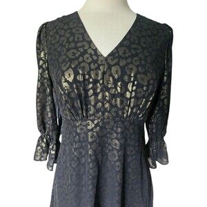 Harper Rose Black Dress with Gold Accent Women's Harper Rose 3/4 Sleeve